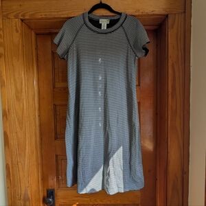 Striped Black and White Women's Dress